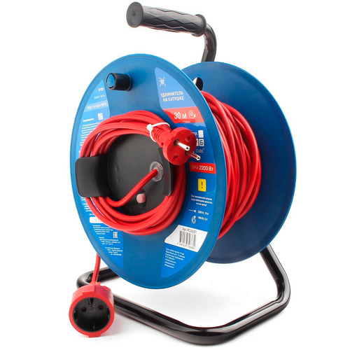 Силовые удлинители на катушке, 10 А